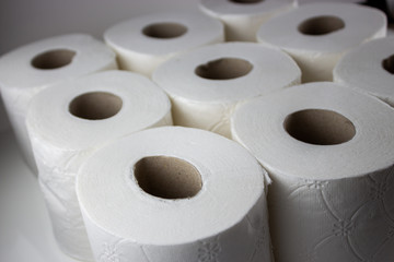 rolls of toilet paper