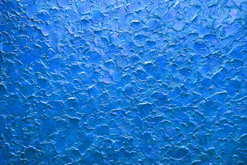 blue close-up stucco wall texture background