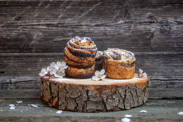 tasty homemade kraffins with poppy seeds