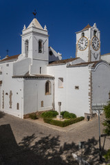 Fototapeta premium The church of Santa Maria do Castelo, Tavira Old Town, Algarve, Portugal