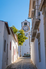 Clock Tower, St Maria of the Castle Church, Tavira, Eastern Algarve, Algarve, Portugal,