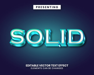 Obraz premium Classic glossy metallic style editable text effect