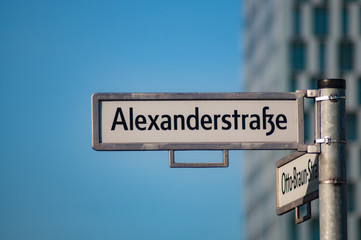 Fototapeta premium Alexander strasse in Berlin