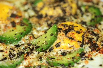Fried egg with avocado