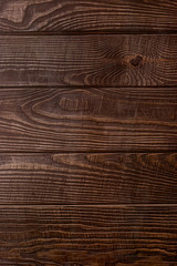 Brown vertical wood texture background with horizontal lines