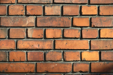 old red and yellow brick wall texture background