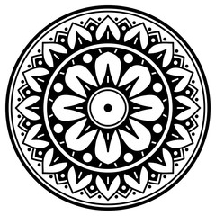 Mandala decorative ornament. Can be used for greeting card, phone case print, etc. Hand drawn background