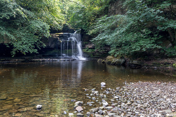 View of Cauldron Force at West Burton in The Yorkshire Dales National Park