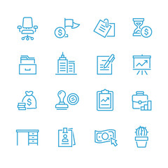 Business Office vector Icon Set