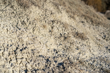 Clay natural deposits on earth