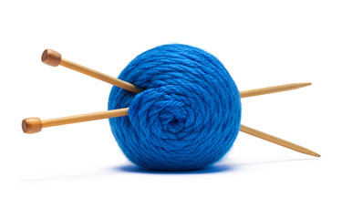 Yarn with Knitting Needles