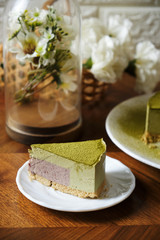 Greentea Matcha Mousse cake.