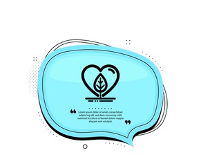 Local grown icon. Quote speech bubble. Organic tested sign. Fair trade symbol. Quotation marks. Classic local grown icon. Vector