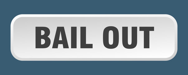 bail out button. bail out square 3d push button