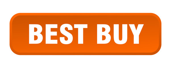 best buy button. best buy square 3d push button