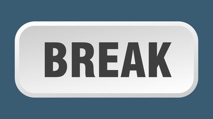 break button. break square 3d push button