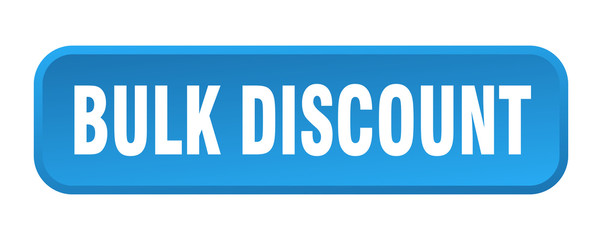 bulk discount button. bulk discount square 3d push button