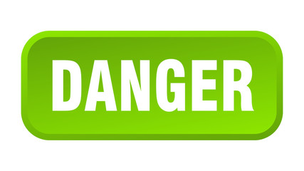 danger button. danger square 3d push button