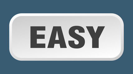 easy button. easy square 3d push button
