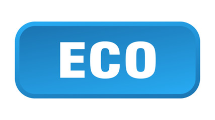 eco button. eco square 3d push button