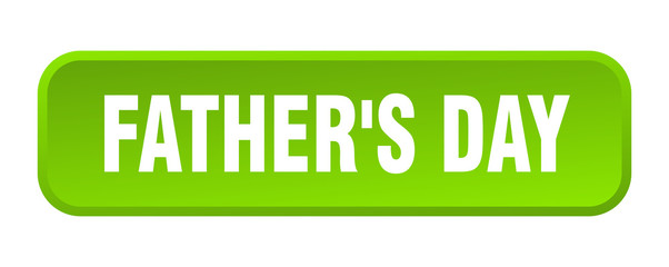 father's day button. father's day square 3d push button