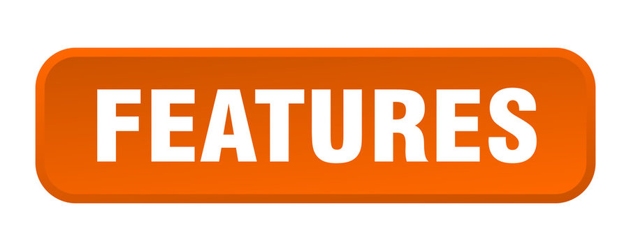 features button. features square 3d push button