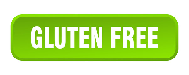 gluten free button. gluten free square 3d push button