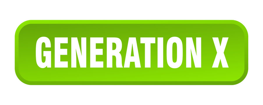 generation x button. generation x square 3d push button