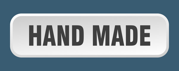 hand made button. hand made square 3d push button