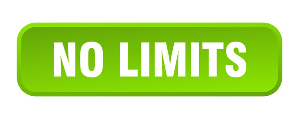 no limits button. no limits square 3d push button