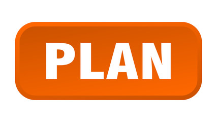 plan button. plan square 3d push button