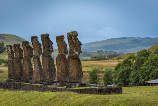Landscape picture from easter island 