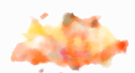 Watercolor painted background. Abstract Illustration wallpaper. Brush stroked painting. 2D Illustration.