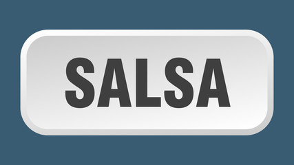 salsa button. salsa square 3d push button