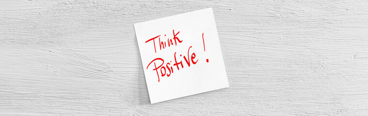 Positive post it red