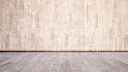 Concept or conceptual vintage or grungy gray background of natural wood or wooden old texture floor and wall as a retro pattern layout. A 3d illustration metaphor to time, material, emptiness,  age