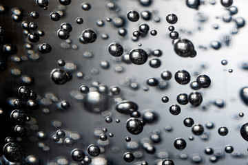 Hand Sanitizer bubbles macro