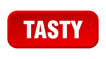 tasty button. tasty square 3d push button