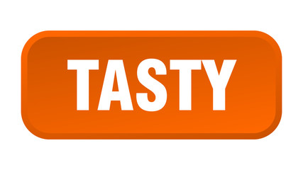 tasty button. tasty square 3d push button