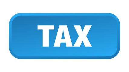 tax button. tax square 3d push button