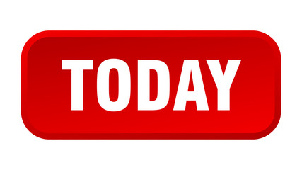 today button. today square 3d push button