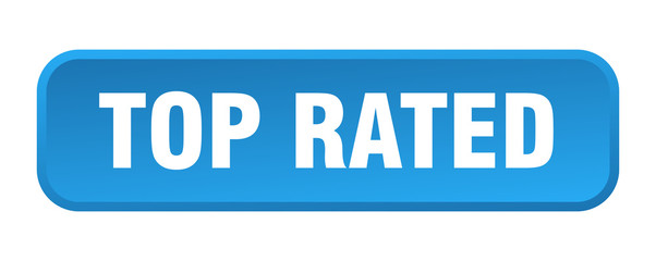 top rated button. top rated square 3d push button