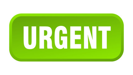 urgent button. urgent square 3d push button