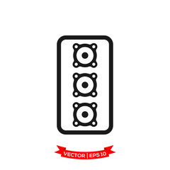 Obraz premium speaker vector icon, audio speaker icon