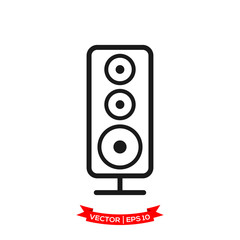 speaker vector icon, audio speaker icon