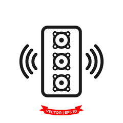 speaker vector icon, audio speaker icon