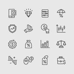 business and marketing icons set