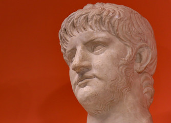 Fototapeta na wymiar Bust of emperor Nero