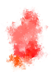 Brushed Painted Abstract Background. Brush stroked painting. Strokes of paint. 2D Illustration.