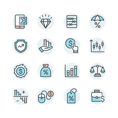 business and marketing icons set
